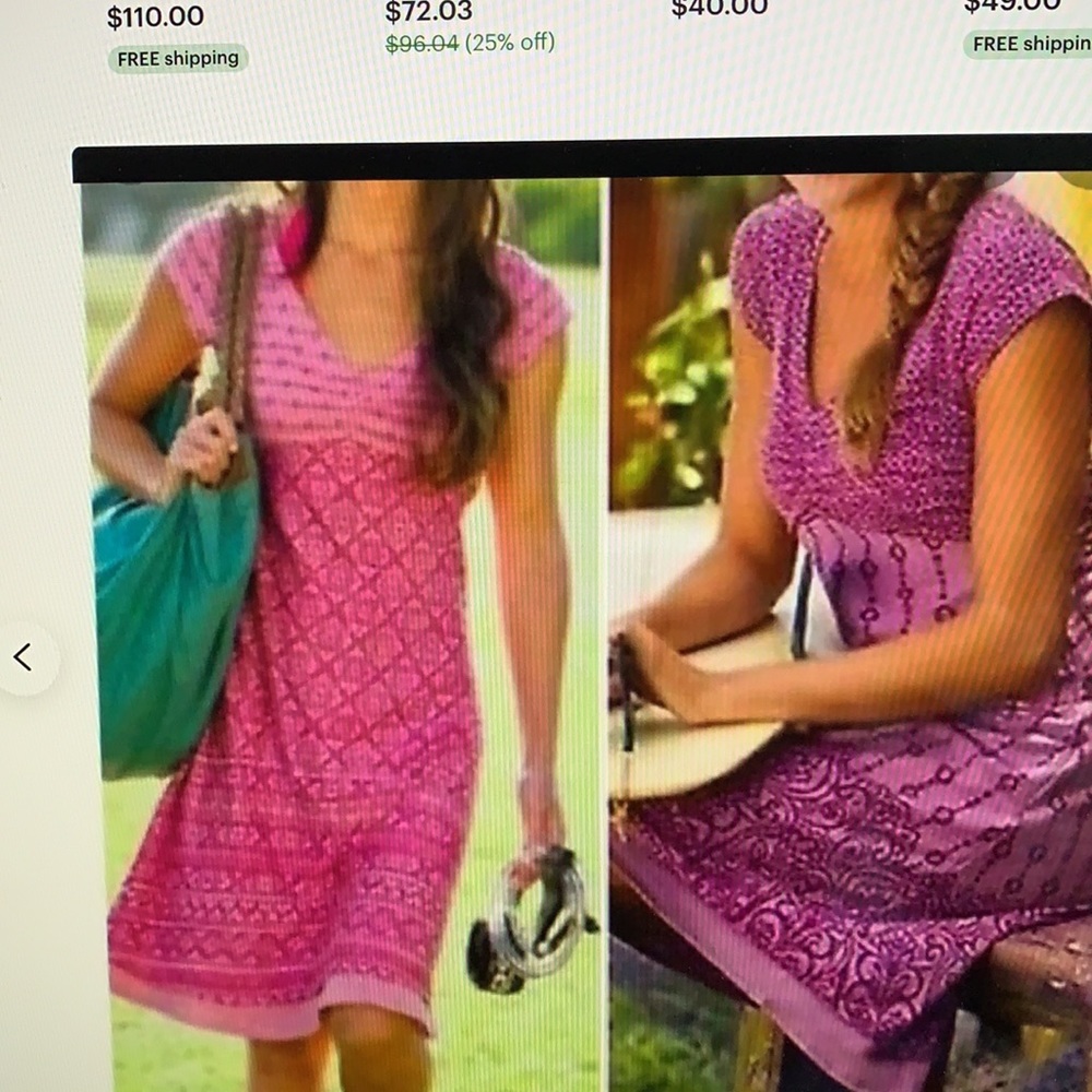 Athleta Dhara layered Burnout Dress XS